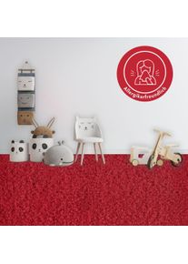 Teppichboden ANDIAMO "Sina, Velours, Gesamth&ouml;he 6 mm, Luxusklasse LC1", rot, B:400cm L:700cm, Kunstfaser, Teppiche, Teppichboden, Uni Farben, Breite 400 cm, strapazierf&auml;hig, pflegeleicht, Wohnzimmer