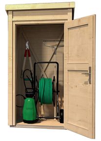 Garten-Ger&auml;teschrank Weka, beige (natur), Massivholz, Ger&auml;teh&auml;user, Garten-Ger&auml;teschrank, BxTxH: 97x100x200,5 cm