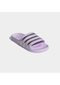 Badesandale adidas Sportswear "AQUA ADILETTE", Damen, Gr. 43, lila (ice lavender, matte silber, matte silber), Synthetik, Schuhe Badesandale, Badelatschen, Topseller