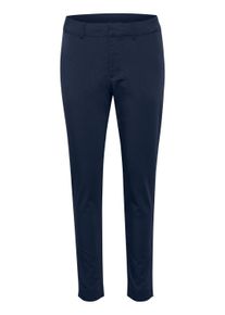 Stoffhose Kaffe "Freizeithose KAlea", Damen, Gr. 40, N-Gr, blau (midnight marine), Obermaterial: 38% Polyester PES. 30% Baumwolle CO. 30% Viskose CV. 2% Elasthan EL., Hosen Stoffhose