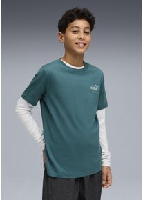 T-Shirt Puma "ESS 2 COLOR SMALL NO 1 LOGO TEE B", Jungen, Gr. 176, emerald ice, Jersey, Obermaterial: 100% Baumwolle, bedruckt, regular fit normal, Rundhals, Shirts T-Shirt, mit Rundhalsausschnitt, Kurzarm, ohne Kapuze, mit gesticktem Logo