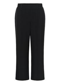 Stoffhose Kaffe "Casual Hose KAbeatrice", Damen, Gr. 44, N-Gr, schwarz (schwarz deep), Obermaterial: 92% Polyester PES. 8% Elasthan EL., Hosen Stoffhose