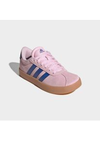 Sneaker adidas Sportswear "VL COURT 3.0", M&auml;dchen, Gr. 40, cloud wei&szlig;, royal blau, clear pink, Leder, Synthetik, Schuhe Sneaker, inspiriert vom Design des adidas Handball Spezial