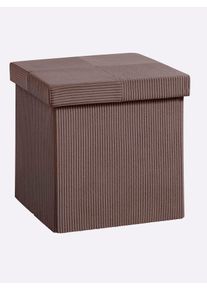 Hocker HEINE HOME, braun, B:38cm H:38cm T:38cm, Hocker, Hocker