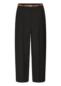 Marlene-Hose B.Young "Pants Suiting BYDANTA", Damen, Gr. 46, N-Gr, schwarz, Obermaterial: 78% Polyester PES. 18% Viskose CV. 4% Elasthan EL., Hosen Marlene-Hose