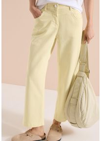 Loose-fit-Jeans Cecil "Style Neele", Damen, Gr. 33, L&auml;nge 26, light buttermilk gelb (l&auml;nge 26), Denim/Jeans, Obermaterial: 98% Baumwolle, 2% Elasthan. Futter: 52% Polyester, 48% Baumwolle, unifarben, loose fit lang, Jeans Loose-fit-Jeans, mit Stretch