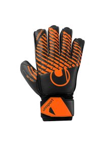 Torwarthandschuhe Uhlsport "Torwarthandschuhe FM Soft Resist+ Flex Frame", Herren, Gr. 8,5, schwarz, fluo orange, Obermaterial: 81% Gummi rubber. 13% Polyester PES. 6% Nylon NY., Handschuhe Torwarthandschuhe
