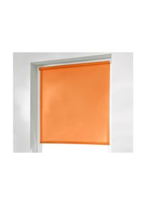 Seitenzugrollo K-home "Thermo Klemmfix-Rollo" Gr. 3, orange, B:60cm H:150cm, Polyester, Rollos, Seitenzugrollo, 1 St&uuml;ck