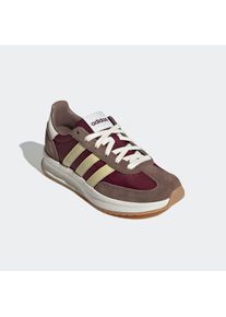 Sneaker adidas Sportswear "RUN 70S 2.0", Damen, Gr. 43, gelb (maroon, powder gelb, earth strata), Leder, Textil, Schuhe Sneaker, inspiriert vom Design des SL72