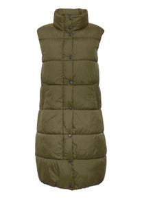 Longweste oxmo "Longweste OXBodani", Damen, Gr. 36, gr&uuml;n (olive night), Obermaterial: 100% Nylon NY., Westen Longweste