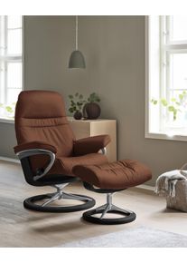 Relaxsessel stressless "Sunrise", braun (copper paloma), B:83cm H:105cm T:74cm, Leder BATICK: BATICK ist ein leicht korrigiertes, durchgef&auml;rbtes und genarbtes M&ouml;belleder, bei dem die meisten Unebenheiten und Spuren in der Regel entfernt wurden.;Leder PALOMA: PALOMA ist ein durchgef&auml;rbtes Semianilin-M&ouml;belleder mit nat&uuml;rlicher Narbung.;ROHLEDER Stoff Q2 FARON: Ein fester zuverl&auml;ssiger Boucl&eacute; mit ein