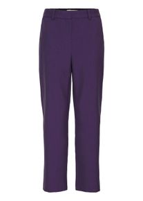 Stoffhose B.Young "Casual BYDANTA", Damen, Gr. 42, N-Gr, lila (schwarzberry cordial melange), Obermaterial: 78% Polyester PES. 18% Viskose CV. 4% Elasthan EL., Hosen Stoffhose