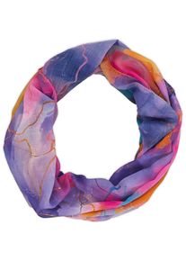 Loop styleBREAKER "Loop Aquarell Glow Metallic Akzente", Damen, lila (violett, pink, blau), Obermaterial: 100% Viskose CV., Modisch, Modet&uuml;cher Loop