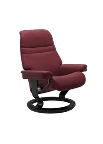 Relaxsessel stressless "Sunrise", rot (bordeaux batick), B:75cm H:100cm T:73cm, Leder BATICK: BATICK ist ein leicht korrigiertes, durchgef&auml;rbtes und genarbtes M&ouml;belleder, bei dem die meisten Unebenheiten und Spuren in der Regel entfernt wurden.;Leder PALOMA: PALOMA ist ein durchgef&auml;rbtes Semianilin-M&ouml;belleder mit nat&uuml;rlicher Narbung.;ROHLEDER Stoff Q2 FARON: Ein fester zuverl&auml;ssiger Boucl&eacute; mit ein
