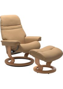 Relaxsessel stressless "Sunrise", beige (sand paloma), B:88cm H:103cm T:78cm, Leder BATICK: BATICK ist ein leicht korrigiertes, durchgef&auml;rbtes und genarbtes M&ouml;belleder, bei dem die meisten Unebenheiten und Spuren in der Regel entfernt wurden.;Leder PALOMA: PALOMA ist ein durchgef&auml;rbtes Semianilin-M&ouml;belleder mit nat&uuml;rlicher Narbung.;ROHLEDER Stoff Q2 FARON: Ein fester zuverl&auml;ssiger Boucl&eacute; mit einem