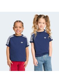 T-Shirt adidas originals "3 STRIPES TEE", M&auml;dchen, Gr. 128, night indigo, Obermaterial: 100% Baumwolle, Rundhals, Shirts T-Shirt