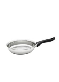 Kelomat , Edelstahlfarben , Metall , 1,6 l , rund , backofengeeignet, kratzfest, rostfrei, stapelbar, Wabenboden , Kochen & Essen, Pfannen, Bratpfannen