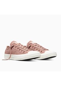 Sneaker Converse "Converse CHUCK TAYLOR ALL STAR CROCHET FLORALS", Damen, Gr. 44,5, rosa (dried earth, vintage wei&szlig;), Synthetik, Schuhe Sneaker, f&uuml;r sportlichen Look im Alltag, leicht profiliertes Laufsohlenprofil