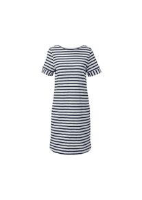 Tchibo - Női jersey ruha - nő - m&eacute;ret XXL 52/54 - k&eacute;k/cs&iacute;kos