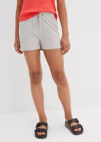 bonprix Pantaloni scurți de jerse din bumbac 100% (set/2 buc.), negru, 140/146