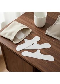 20 Pieces Underboob Sweat Pad Nonwoven Breast Sweat Pad Disposable Bra Liner Pearl Texture Women's Underwear Accessory Contoured