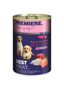 Premiere Best Meat Junior Poulet et b&oelig;uf 6x400 g
