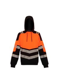 Regatta Professional Unisex X-Pro klasse 2 Hi-Vis Hoodie voor volwassenen (Zwart/Oranje)
