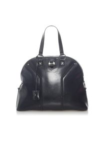 Vintage YSL Muse Leather Handbag Black