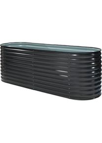 Westmann Metalen plantenbak ispb170h-a bloembak tuin hochbeed 240x80x82 cm