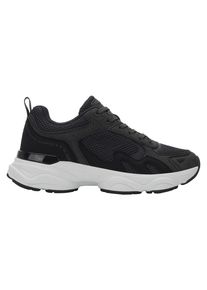 Sneaker Kangaroos "K-GUW LUNEA", Damen, Gr. 41, schwarz-wei&szlig; (jet schwarz, raven), Mesh, Synthetik, Schuhe Sneaker, Memory Foam