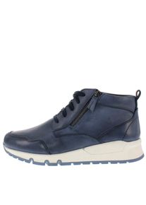 Stiefelette Casual Looks, Damen, Gr. 42, blau (marine), Glattleder, Veloursleder, Schuhe Stiefelette