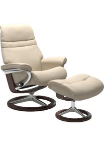 Relaxsessel stressless "Sunrise", beige (cream batick), B:79cm H:103cm T:73cm, Leder BATICK: BATICK ist ein leicht korrigiertes, durchgef&auml;rbtes und genarbtes M&ouml;belleder, bei dem die meisten Unebenheiten und Spuren in der Regel entfernt wurden.;Leder PALOMA: PALOMA ist ein durchgef&auml;rbtes Semianilin-M&ouml;belleder mit nat&uuml;rlicher Narbung.;ROHLEDER Stoff Q2 FARON: Ein fester zuverl&auml;ssiger Boucl&eacute; mit eine