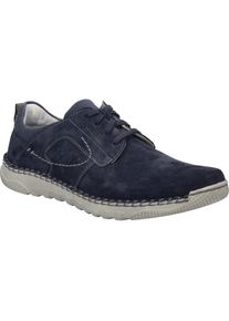 Schn&uuml;rschuh Josef Seibel "Wilson 04, indigo", Herren, Gr. 46, blau (indigo), Obermaterial: 80% Rindsleder Leather cow. 20% Textilmaterial TEXMAT., Schuhe Schn&uuml;rschuh