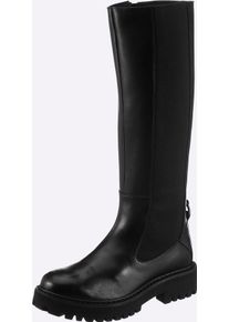 Stiefel Heine, Damen, Gr. 41, schwarz, Glattleder, Leder, Rindsleder, Schuhe Stiefel