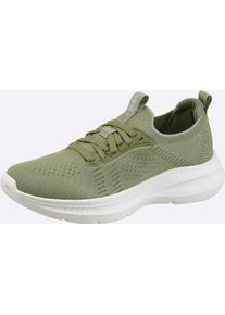 Sneaker Heine, Damen, Gr. 42, khaki, Textil, Schuhe Sneaker