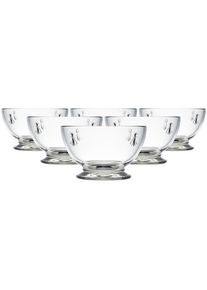 Schale LA ROCH&Egrave;RE FRANCE "Schalen Biene Abeille &oslash; 13,8 cm 6er Set transparent", bunt (transparent), B:13,8cm H:8,5cm L:13,8cm T:13,8cm &Oslash;:13,8cm, Sch&uuml;sseln, Schale, Sp&uuml;lmaschinengeeignet