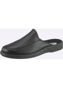 Franken Schuhe Pantoffel FRANKEN-SCHUHE, Herren, Gr. 44, schwarz, Glattleder, Basic, Schuhe Pantoffel