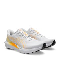 Laufschuh asics "GT-1000 15", Herren, Gr. 49, wei&szlig;, stadium orange, Synthetik, Schuhe Laufschuh, f&uuml;r mehr Stabilit&auml;t und wasserdicht