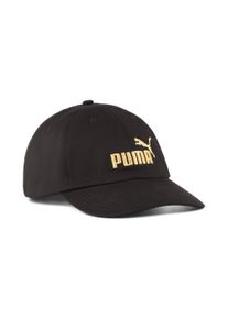 Baseball Cap Puma "ESS NO.1 LOGO BB CAP", Damen, schwarz (Puma schwarz, gold, logo), Twill, Baumwolle, unifarben, Caps Baseball Cap, sportlicher Stil, aus Baumwolle
