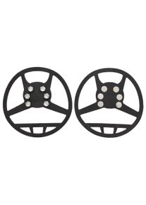 Trespass Gripz Non Slip Traction Aid Ice Grippers (Zwart)