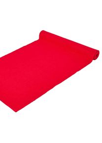 Homescapes TISCHL&Auml;UFER rot 44/178 cm, 100% Baumwolle