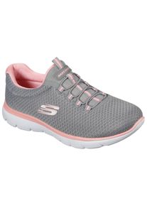 Wanderschuh Skechers "Summits", Herren, Gr. 36,5, grau (grau, pink), Obermaterial: 100% Textilmaterial TEXMAT., Schuhe Wanderschuh