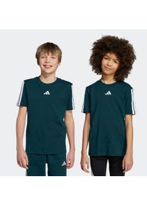 T-Shirt adidas Sportswear "J 3S TEE 160", Jungen, Gr. 128, wei&szlig; (aurora ivy, wei&szlig;), Obermaterial: 100% Baumwolle, normal, Rundhals, Shirts T-Shirt, sportlicher Stil, Rundhalsausschnitt, ohne Verschluss, f&uuml;r Kinder
