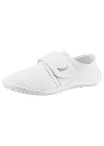 Barfu&szlig;schuh Leguano "CARE", Damen, Gr. 36, wei&szlig;, Lederimitat, Schuhe Barfu&szlig;schuh, Klettschuh, Freizeitschuh, Bequemschuh mit Klettverschluss