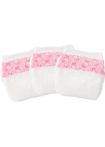 Puppen Windeln BAYER "3er Pack", rosa (wei&szlig;, rosa), Puppenausstattungen, KinderB:11cm H:10cm L:1cm, Puppen Windeln, B:11cm H:10cm L:1cm