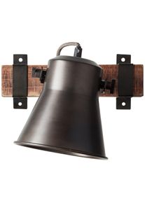 Brilliant Wandstrahler "Plow", schwarz (schwarz stahl), 1, H: 25cm, 1 Stk., Leuchten, Wandspot, Wandstrahler