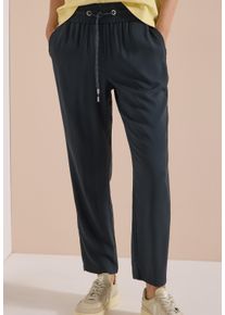 Jogger Pants Cecil "Style Chelsea", Damen, Gr. XXL (46), L&auml;nge 28, grau (palm breeze gr&uuml;n), Web, Obermaterial: 100% Viskose, unifarben, kn&ouml;chelfrei, Hosen Jogger Pants, aus Viskose, atmungsaktiv, Loose Fit, schmale Beinform