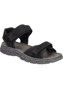 Sandale Josef Seibel "Brendan 01, schwarz", Herren, Gr. 47, schwarz, Obermaterial: 100% Rindsleder Leather cow., Schuhe Sandale