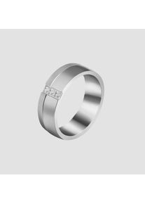 Adelia&acute;s Fingerring ADELIA&acute;S "Damen Ring aus Titan mit Strass Steinchen" Gr. 58, silber, Fingerringe, Damen, 58, Titan, Fingerring