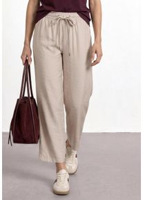 Stoffhose Street One "Style Emee", Damen, Gr. 46, L&auml;nge 30, clay sand, Web, Obermaterial: 88% Viskose, 12% Polyamid. Futter: 100% Viskose, unifarben, loose fit lang, Hosen Stoffhose, Sommerhose vim Loose Fit